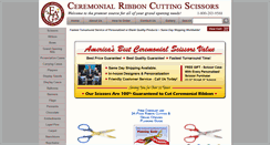 Desktop Screenshot of ceremonialribboncuttingscissors.com